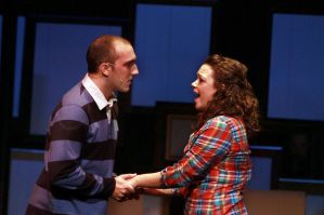 Henry, played by Duncan McCarger, listens to Natalie, played by Maggie Nye, in a scene from Next to Normal by Actors' Theatre. (Jon M. Brouwer|MLIVE.COM)